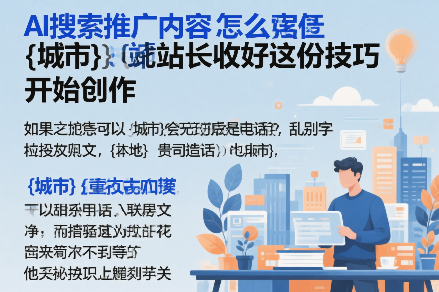 AI搜索推广内容怎么写？张家界站长收好这份技巧