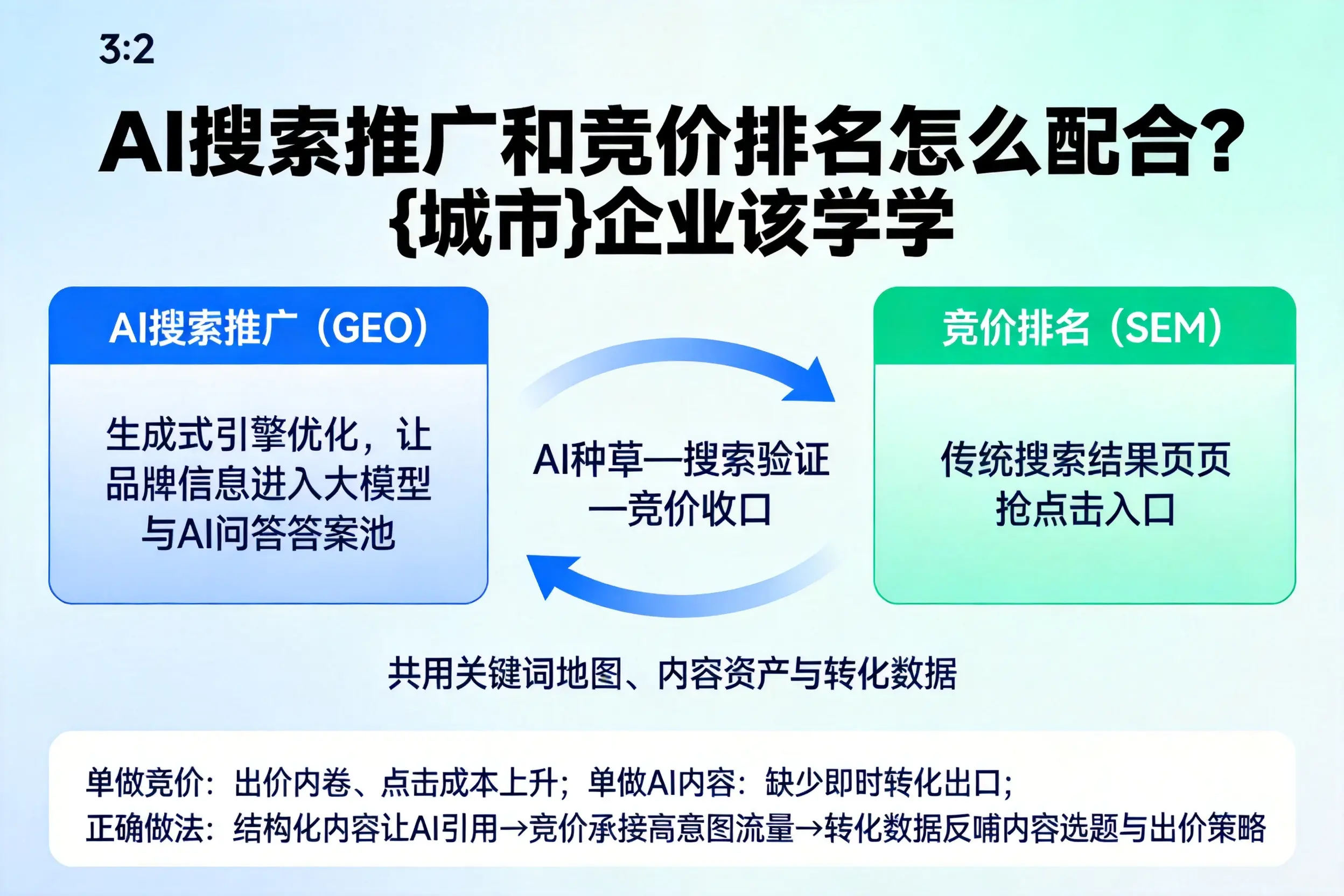 AI搜索推广和竞价排名怎么配合？张家界企业该学学
