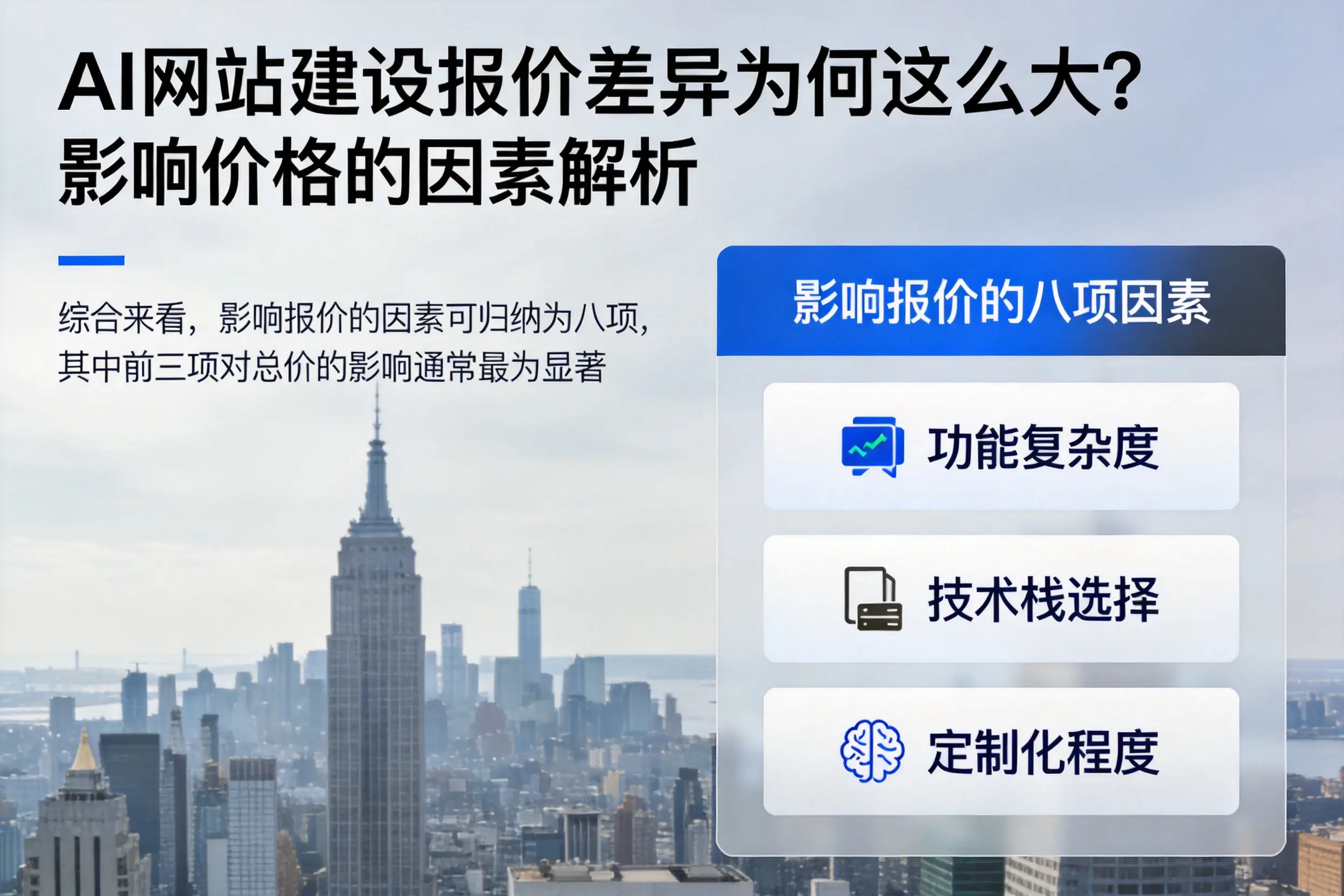 张家界AI网站建设报价差异为何这么大?影响价格的因素解析