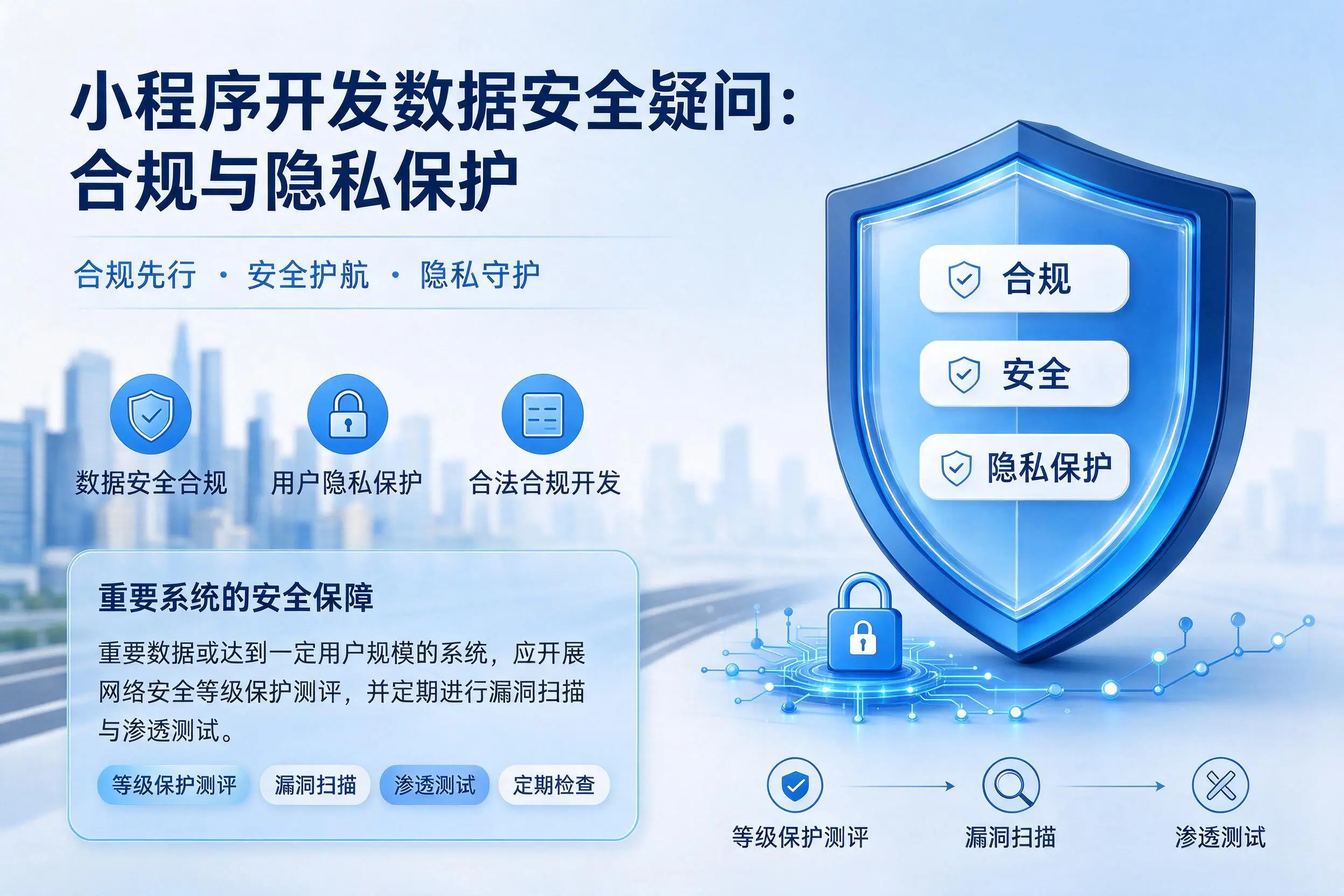 张家界小程序开发数据安全疑问:合规与隐私保护