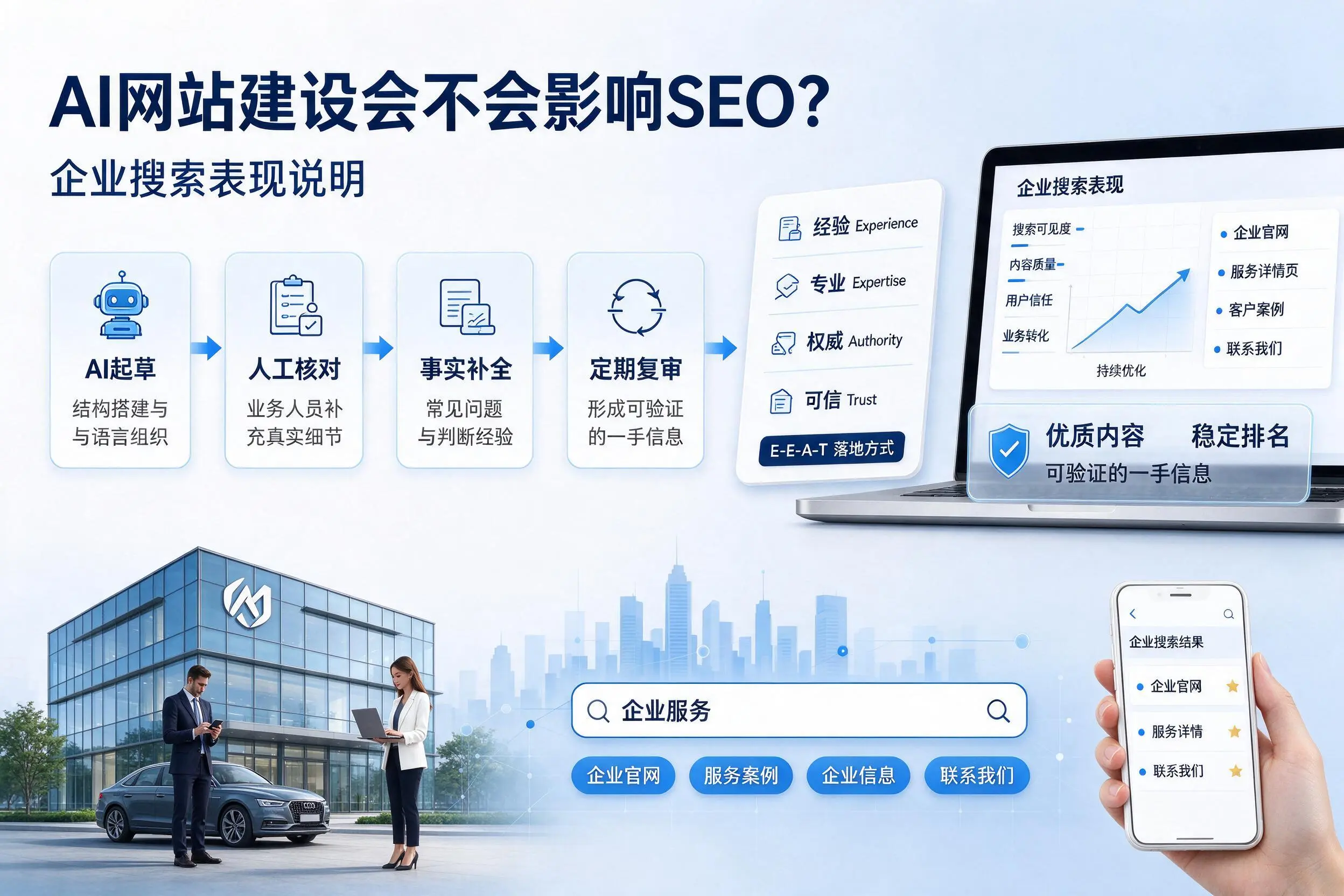 AI网站建设会不会影响SEO?张家界企业搜索表现说明