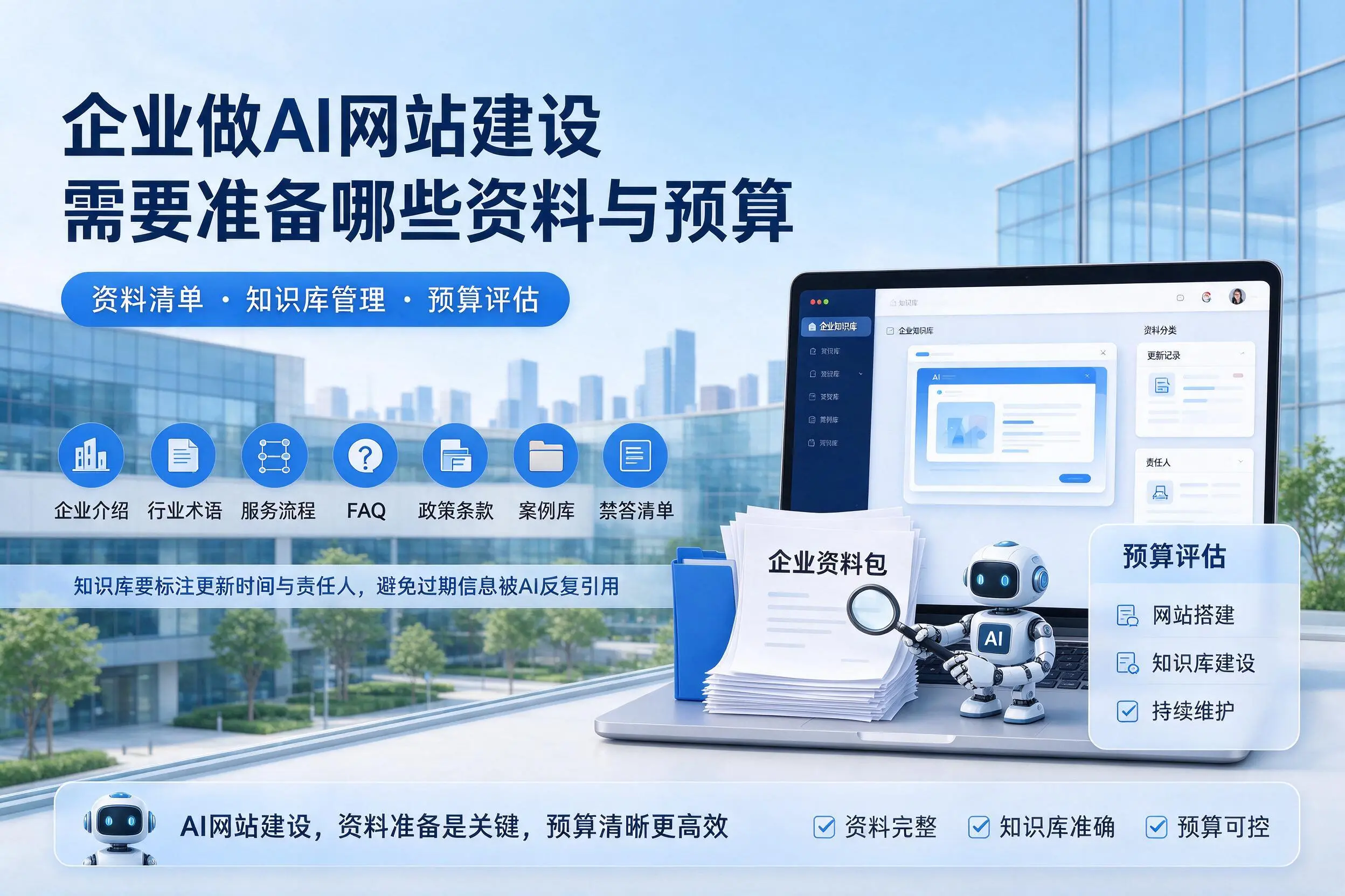 张家界企业做AI网站建设需要准备哪些资料与预算